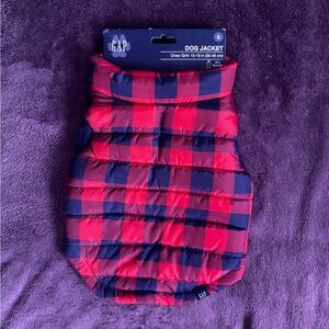 GAP Red and Black Checkered Dog Jacket